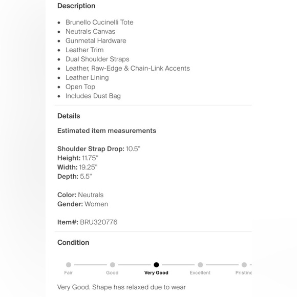 Brunello Cucinelli canvas tote - Picture 7 of 7